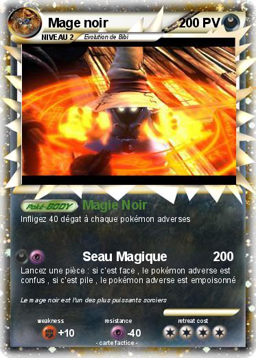 Pokemon Mage noir