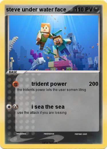 Pokemon steve under water face
