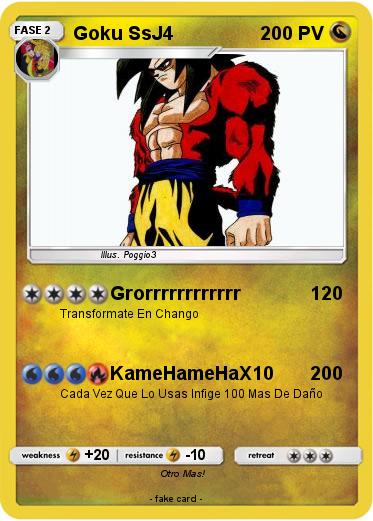 Pokemon Goku SsJ4
