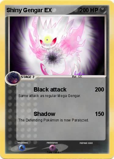 Pokemon Shiny Gengar EX