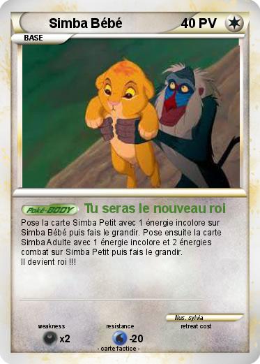 Pokemon Simba Bébé