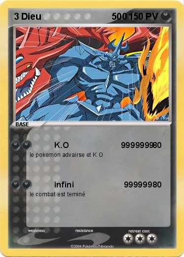 Pokemon 3 Dieu                            500         