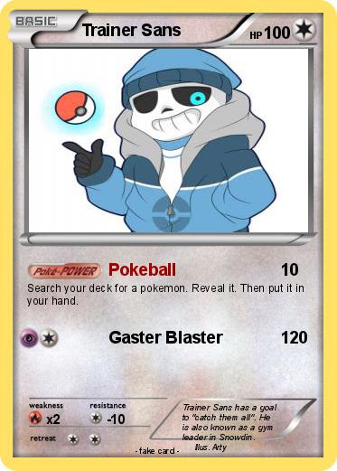 Pokemon Trainer Sans