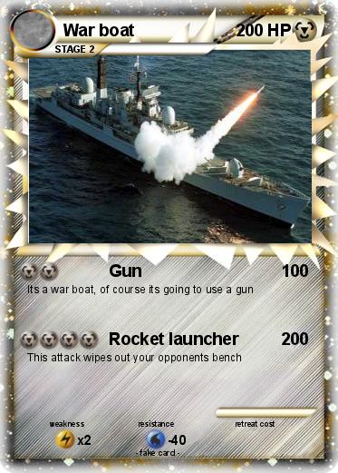 Pokemon War boat