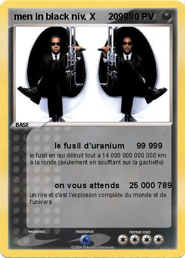Pokemon men in black niv. X     2098        