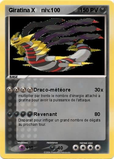 Pokemon Giratina X    niv.100