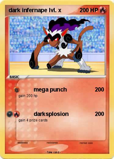 Pokemon dark infernape lvl. x