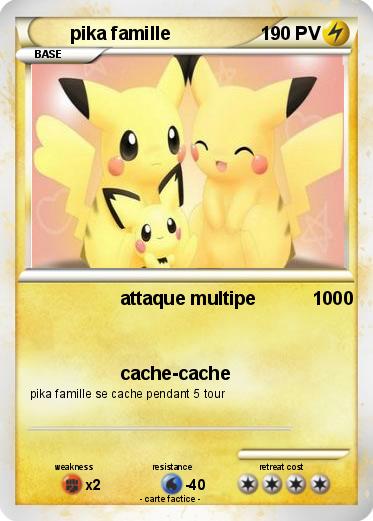Pokemon pika famille