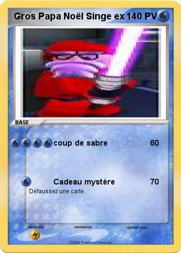Pokemon Gros Papa Noël Singe ex