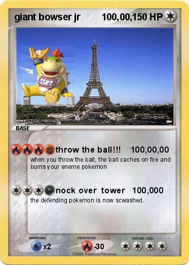 Pokemon giant bowser jr        100,00,