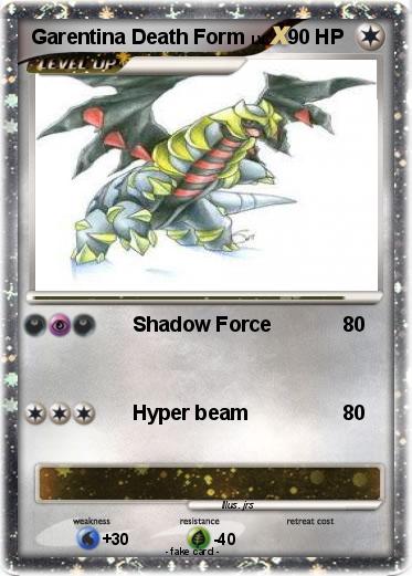 Pokemon Garentina Death Form