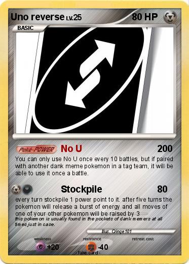 Pokemon Uno reverse