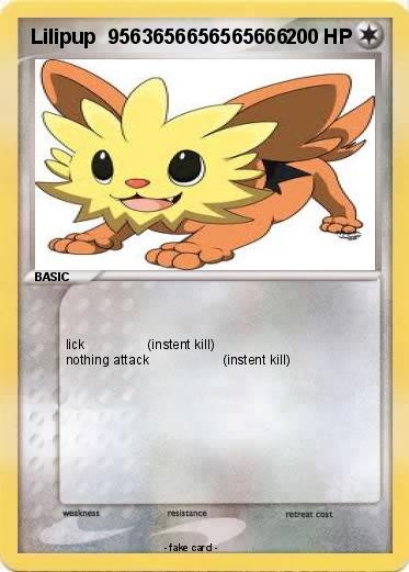 Pokemon Lilipup  9563656656565666