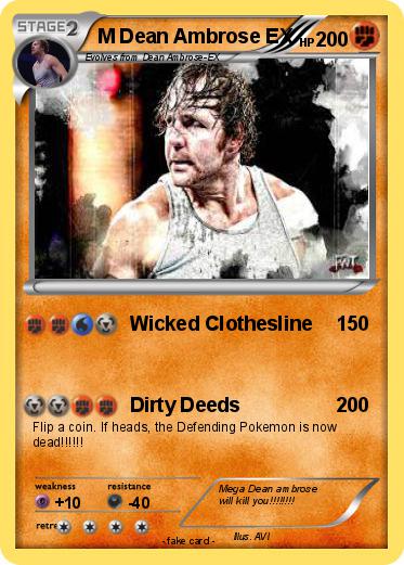 Pokemon M Dean Ambrose EX