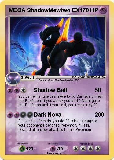 Pokemon MEGA ShadowMewtwo EX
