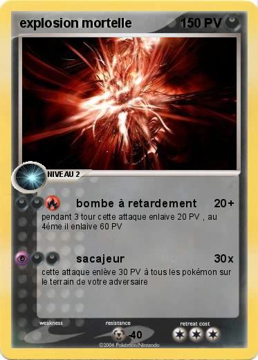 Pokemon explosion mortelle