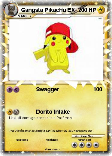 Pokemon Gangsta Pikachu EX