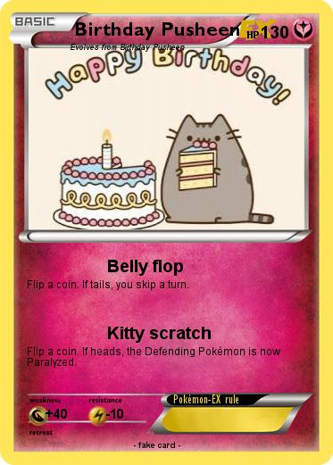 Pokemon Birthday Pusheen