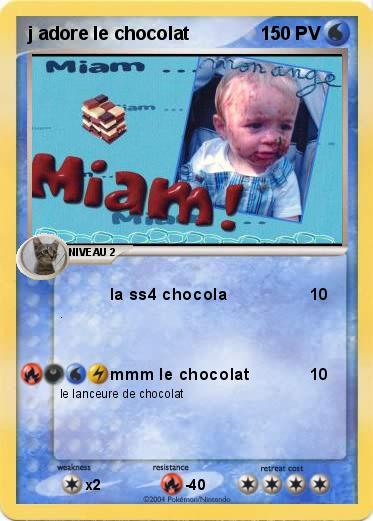 Pokemon j adore le chocolat