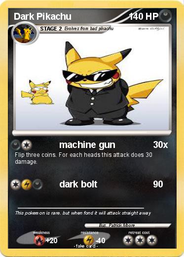 Pokemon Dark Pikachu
