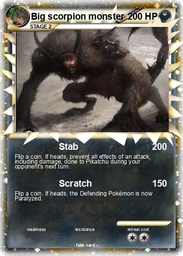 Pokemon Big scorpion monster