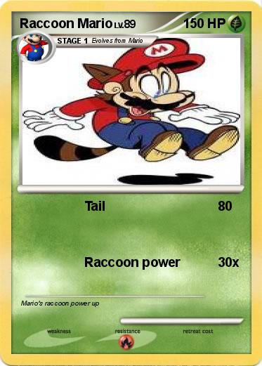 Pokemon Raccoon Mario