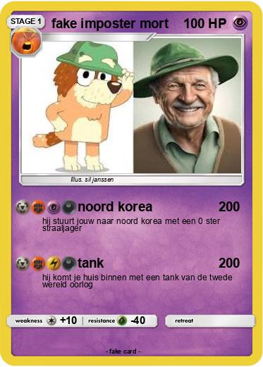 Pokemon fake imposter mort