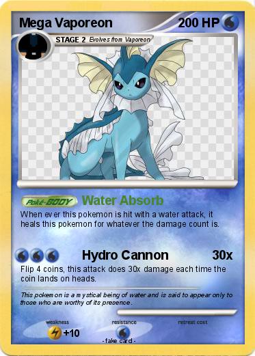 Pokemon Mega Vaporeon