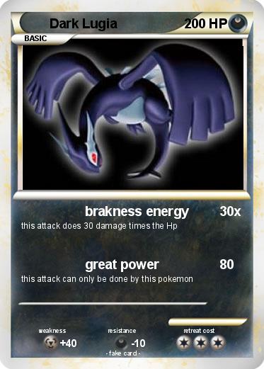 Pokemon Dark Lugia