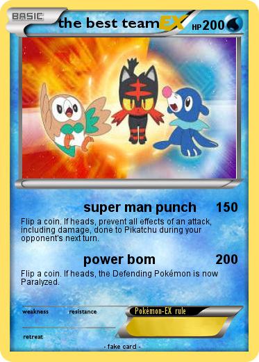 Pokemon the best team