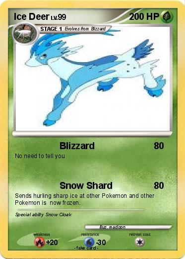 Pokemon Ice Deer