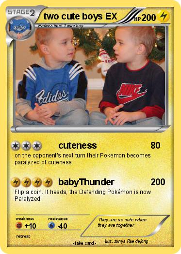 Pokemon two cute boys EX