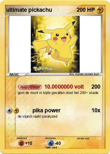 Pokemon ultimate pickachu