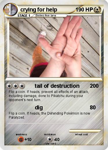 Pokemon crying for help