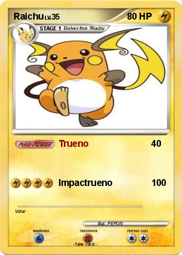 Pokemon Raichu