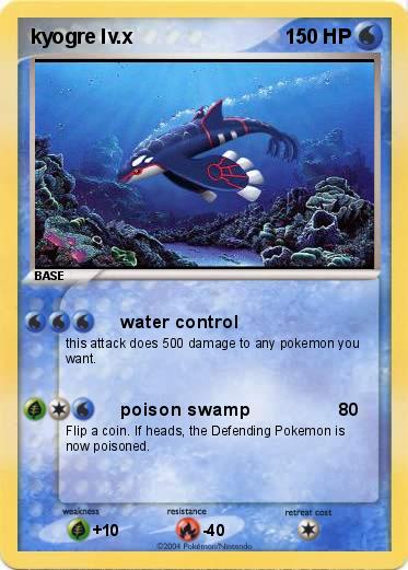 Pokemon kyogre lv.x