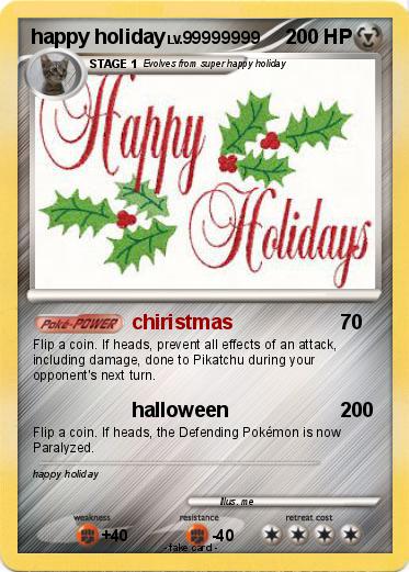 Pokemon happy holiday