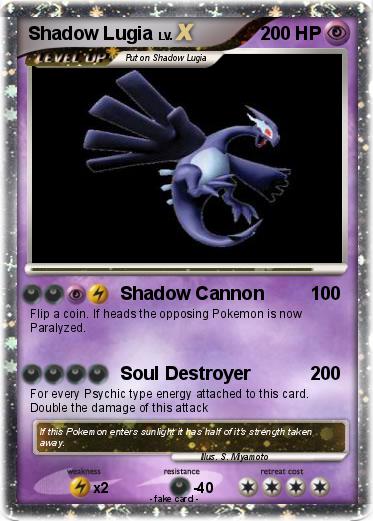 Pokemon Shadow Lugia