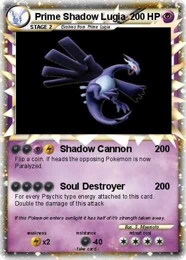 Pokemon Prime Shadow Lugia