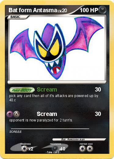Pokemon Bat form Antasma