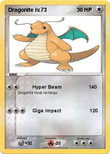 Pokemon Dragonite lv.73