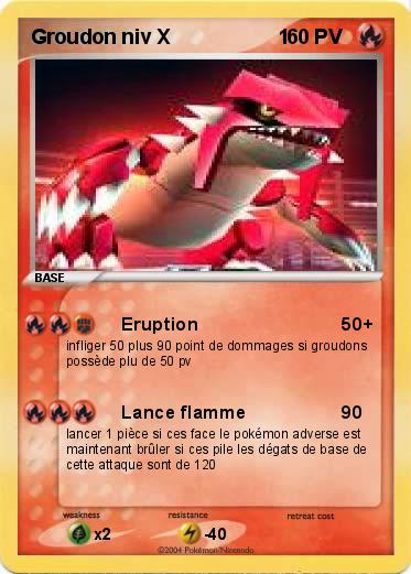 Pokemon Groudon niv X                   1
