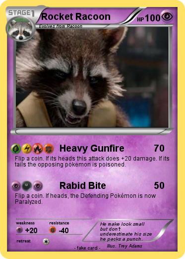 Pokemon Rocket Racoon