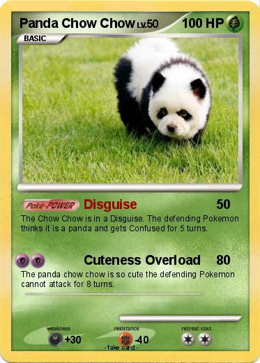 Pokemon Panda Chow Chow