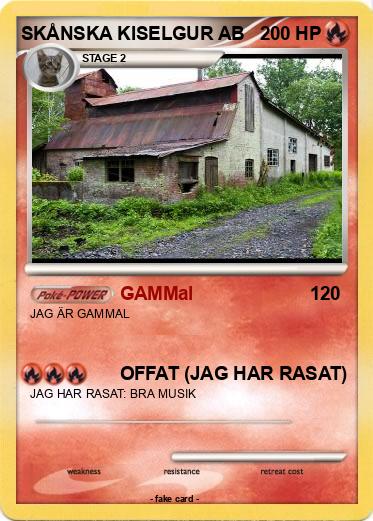 Pokemon SKÅNSKA KISELGUR AB