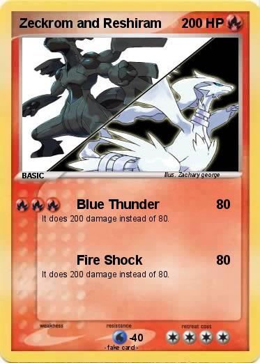 Pokemon Zeckrom and Reshiram
