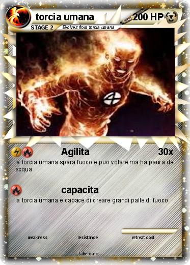 Pokemon torcia umana
