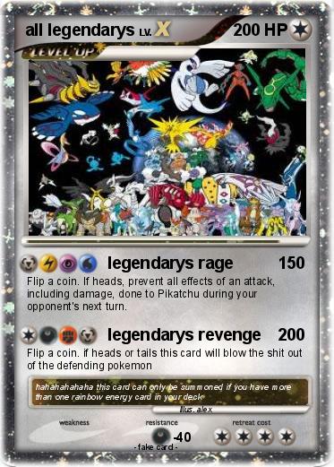 Pokemon all legendarys