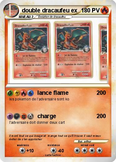 Pokemon double dracaufeu ex