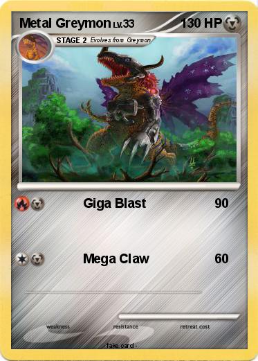 Pokemon Metal Greymon